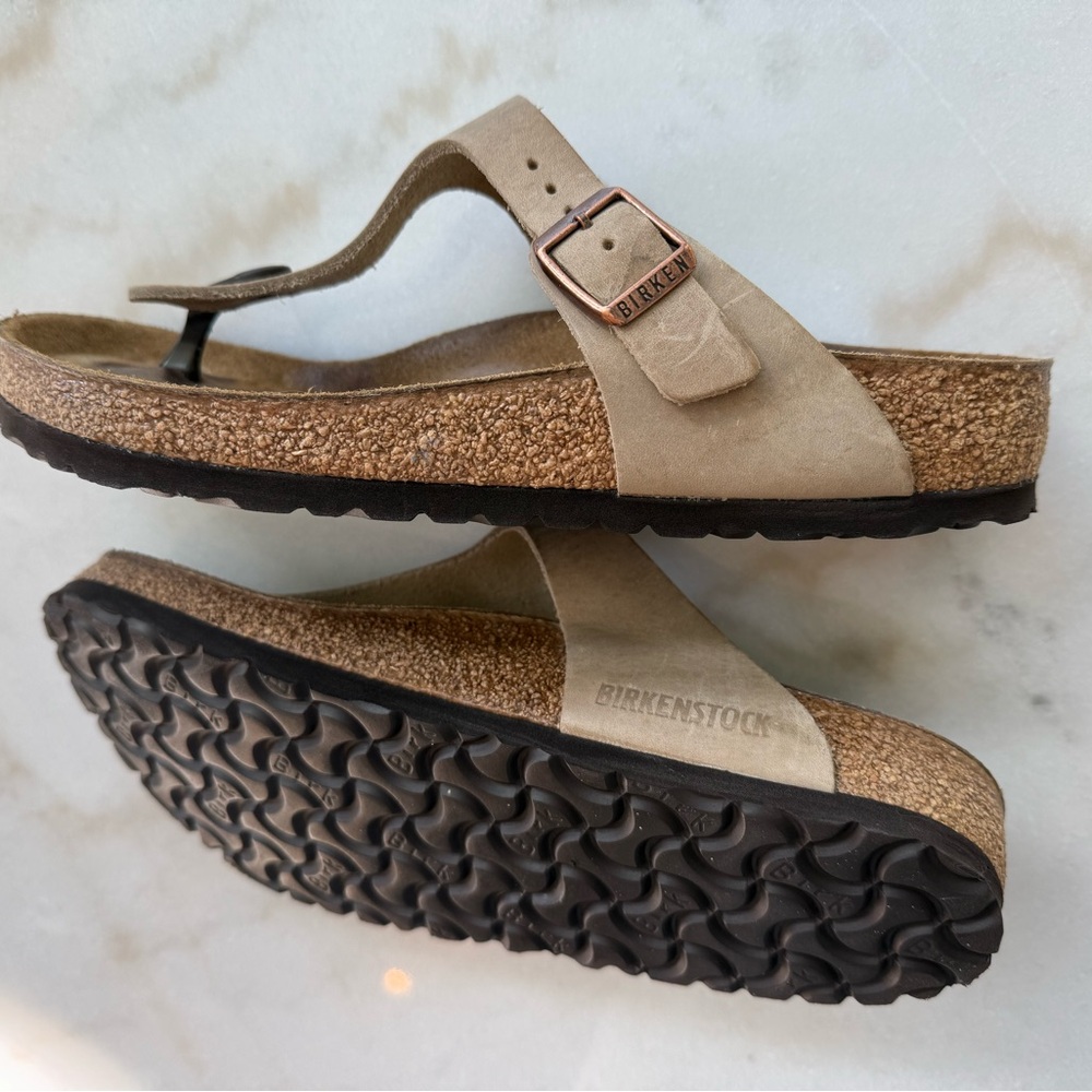 Birkenstock Gizeh Oiled Leather 7.5M - Picture 5 of 6
